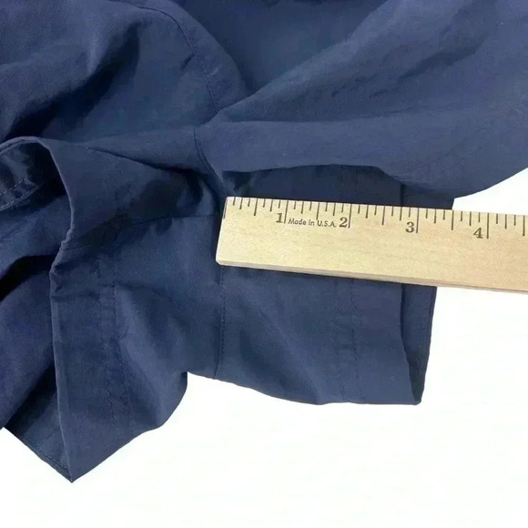 DSG NOTCHED WOVEN SHORTS WOMENS SIZE M INKSPOT BLUE ATHLEISURE DRAWSTRING WAIST - Picture 8 of 10